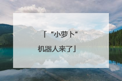 “小萝卜”机器人来了