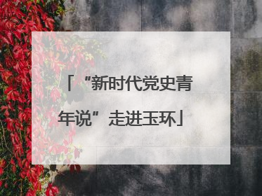 “新时代党史青年说”走进玉环