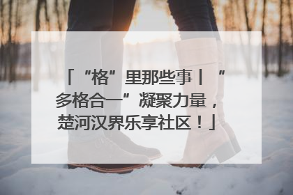 “格”里那些事丨“多格合一”凝聚力量，楚河汉界乐享社区！