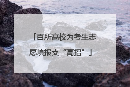 百所高校为考生志愿填报支“高招”