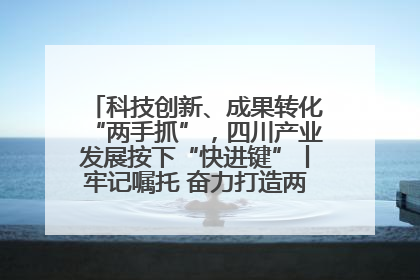 科技创新、成果转化“两手抓”，四川产业发展按下“快进键”丨牢记嘱托 奋力打造两高地两基地一屏障