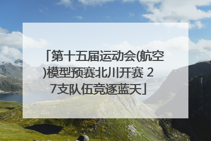 第十五届运动会(航空)模型预赛北川开赛 27支队伍竞逐蓝天