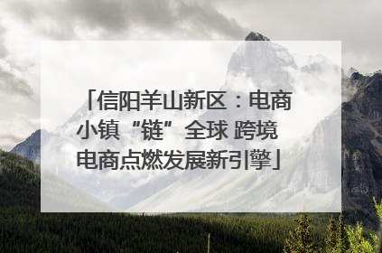 信阳羊山新区：电商小镇“链”全球 跨境电商点燃发展新引擎