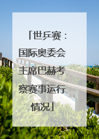 世乒赛：国际奥委会主席巴赫考察赛事运行情况