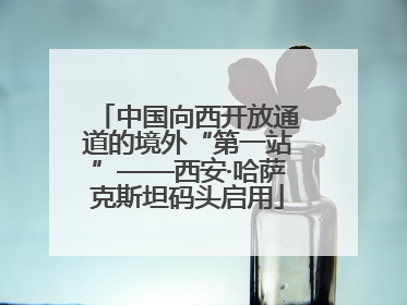 中国向西开放通道的境外“第一站”——西安·哈萨克斯坦码头启用