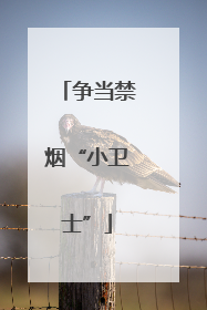 争当禁烟“小卫士”