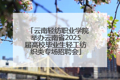 云南轻纺职业学院举办云南省2025届高校毕业生轻工纺织类专场招聘会