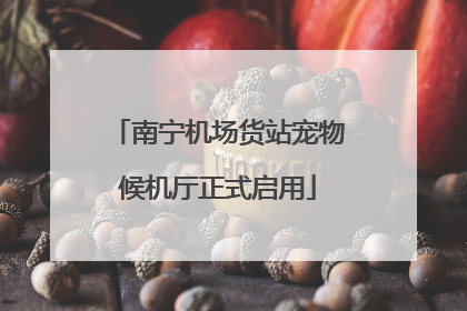 南宁机场货站宠物候机厅正式启用