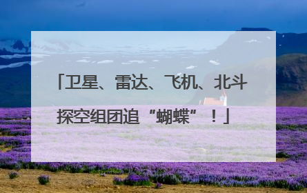 卫星、雷达、飞机、北斗探空组团追“蝴蝶”！
