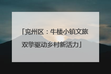 兖州区：牛楼小镇文旅双擎驱动乡村新活力