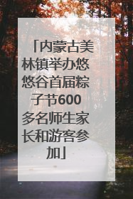 内蒙古美林镇举办悠悠谷首届粽子节600多名师生家长和游客参加
