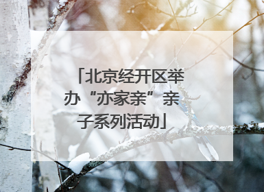 北京经开区举办“亦家亲”亲子系列活动