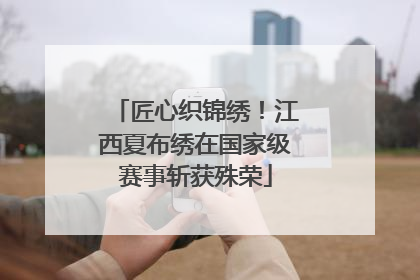 匠心织锦绣！江西夏布绣在国家级赛事斩获殊荣