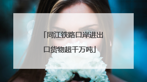 同江铁路口岸进出口货物超千万吨