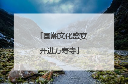 国潮文化盛宴开进万寿寺