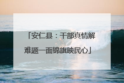 安仁县：干部真情解难题一面锦旗映民心
