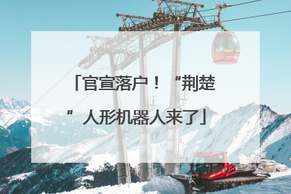 官宣落户！“荆楚”人形机器人来了