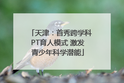 天津：首秀跨学科PT育人模式 激发青少年科学潜能