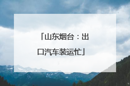 山东烟台：出口汽车装运忙