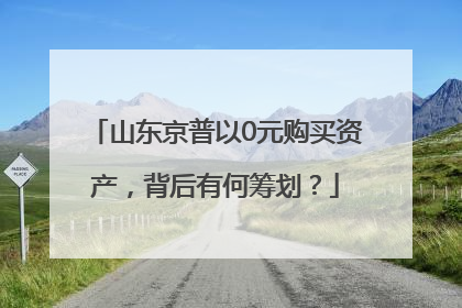 山东京普以0元购买资产，背后有何筹划？