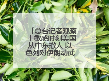 总台记者观察丨敏感时刻美国从中东撤人 以色列对伊朗动武条件已成熟？