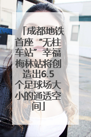 成都地铁首座“无柱车站”幸福梅林站将创造出6.5个足球场大小的通透空间