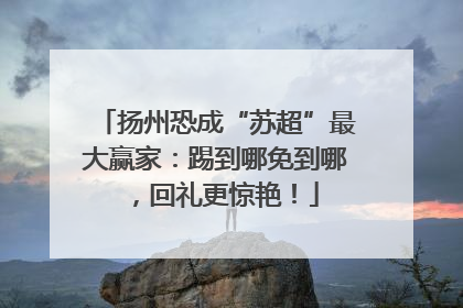 扬州恐成“苏超”最大赢家：踢到哪免到哪，回礼更惊艳！
