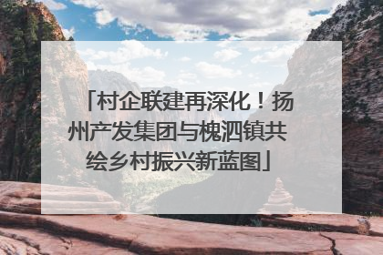 村企联建再深化！扬州产发集团与槐泗镇共绘乡村振兴新蓝图