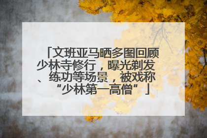 文班亚马晒多图回顾少林寺修行，曝光剃发、练功等场景，被戏称“少林第一高僧”