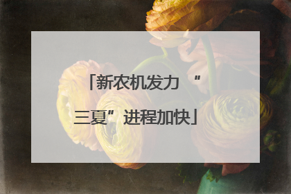 新农机发力 “三夏”进程加快