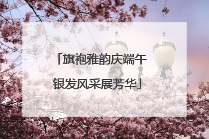 旗袍雅韵庆端午 银发风采展芳华
