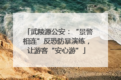武陵源公安：“景警相连”反恐防暴演练，让游客“安心游”