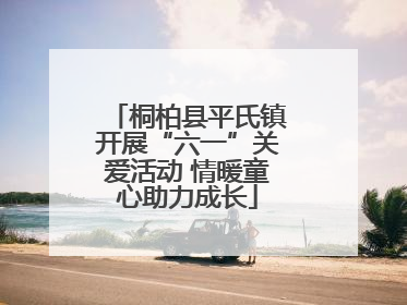 桐柏县平氏镇开展“六一”关爱活动 情暖童心助力成长