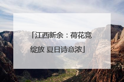 江西新余：荷花竞绽放 夏日诗意浓