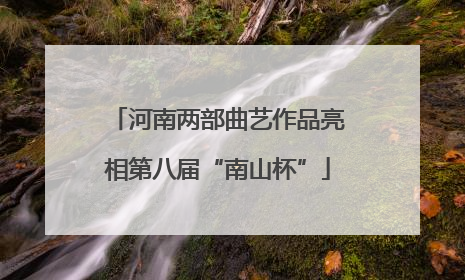 河南两部曲艺作品亮相第八届“南山杯”