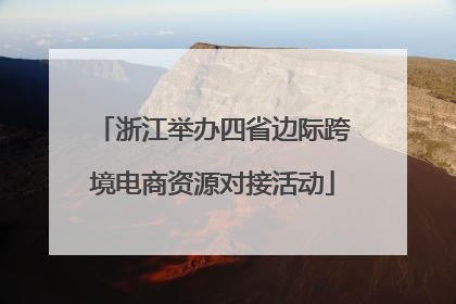 浙江举办四省边际跨境电商资源对接活动