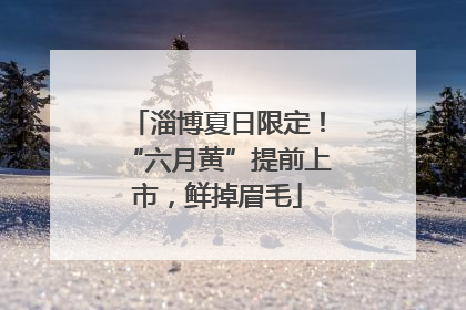 淄博夏日限定！“六月黄”提前上市，鲜掉眉毛