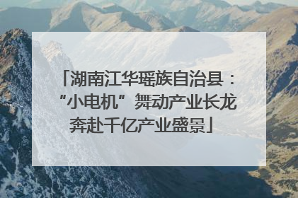 湖南江华瑶族自治县：“小电机”舞动产业长龙 奔赴千亿产业盛景