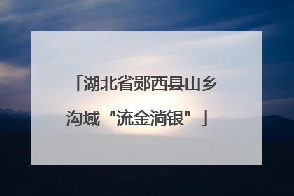 湖北省郧西县山乡沟域“流金淌银”