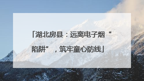 湖北房县：远离电子烟“陷阱”，筑牢童心防线