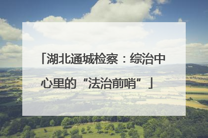 湖北通城检察：综治中心里的“法治前哨”