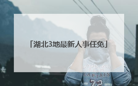 湖北3地最新人事任免