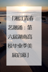 湘江青春艺潮涌：第六届湖南高校毕业季美展启幕