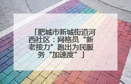 肥城市新城街道河西社区：网格员“新老接力”跑出为民服务“加速度”