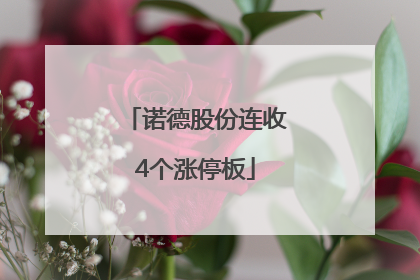 诺德股份连收4个涨停板
