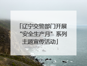 辽宁交警部门开展“安全生产月”系列主题宣传活动