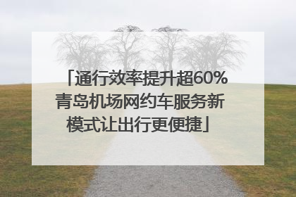 通行效率提升超60% 青岛机场网约车服务新模式让出行更便捷