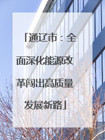 通辽市：全面深化能源改革闯出高质量发展新路
