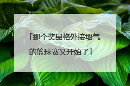 那个奖品格外接地气的篮球赛又开始了