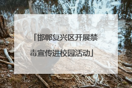 邯郸复兴区开展禁毒宣传进校园活动